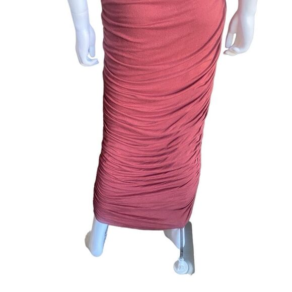 Fashion Nova Mauve Sleeveless Ruched Maxi Dress. Size Large. - Picture 7 of 9